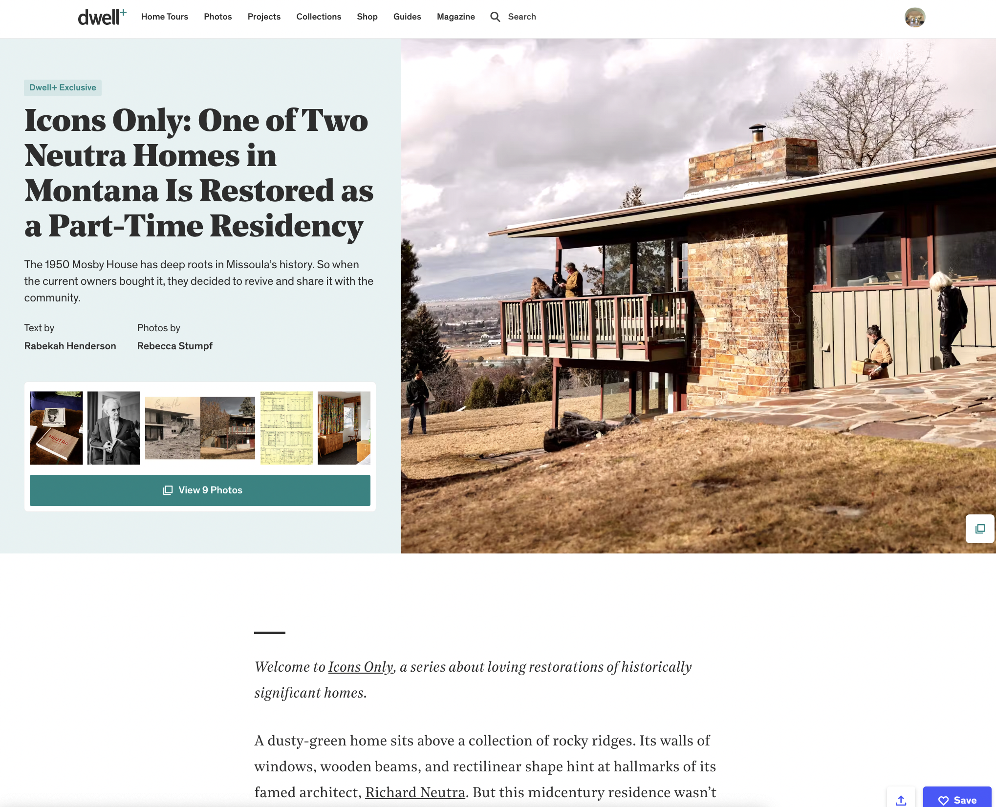 Richard Neutra House in Missoula, Montana for Dwell — Rebecca
